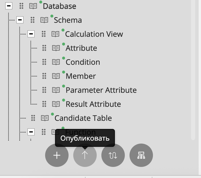 Кнопка публикации черновика